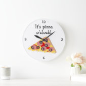 Pizza O'Clock, leuk eten grafisch Grote Klok (Huis)