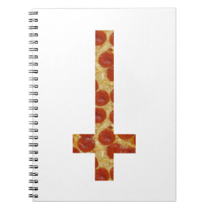 pizza omgekeerd kruis notitieboek