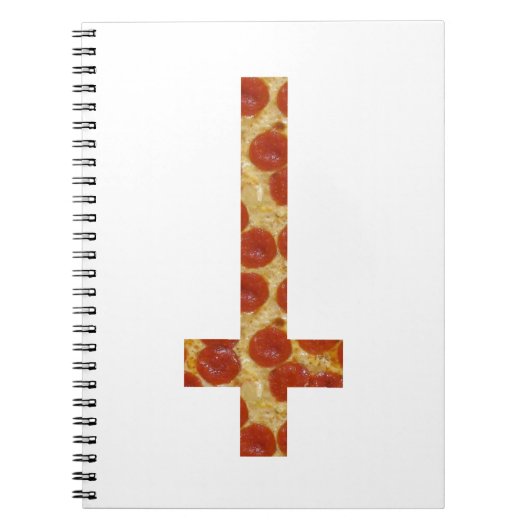 pizza omgekeerd kruis notitieboek (Voorkant)