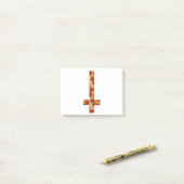 pizza omgekeerd kruis post-it® notes (Op bureau)