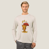 Pizza onder de kaasregen Tri-Blend shirt (Voorkant)