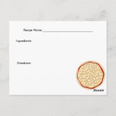 Pizza-ontvangstkaart voor paddenstoelen briefkaart (Achterkant)