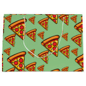Pizza-ontwerp op vrijdag - Gift Bag - Groot Cadeauzakje (Voorkant)