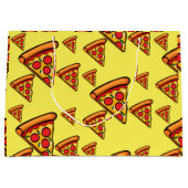 Pizza-ontwerp op vrijdag - Gift Bag - Groot Groot Cadeauzakje (Voorkant)
