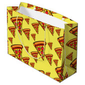 Pizza-ontwerp op vrijdag - Gift Bag - Groot Groot Cadeauzakje (Achterkant Gekanteld)