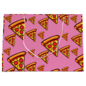 Pizza-ontwerp op vrijdag - Gift Bag - Groot Groot Cadeauzakje (Voorkant)