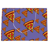Pizza-ontwerp op vrijdag - Gift Bag - Groot Groot Cadeauzakje (Voorkant)