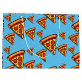 Pizza-ontwerp op vrijdag - Gift Bag - Groot Groot Cadeauzakje (Achterkant)