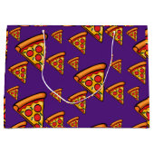 Pizza-ontwerp op vrijdag - Gift Bag - Groot Groot Cadeauzakje (Voorkant)