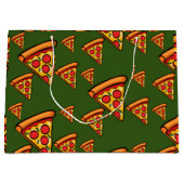 Pizza-ontwerp op vrijdag - Gift Bag - Groot Groot Cadeauzakje (Voorkant)
