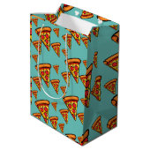 Pizza-ontwerp op vrijdag - Gift Bag - Middelgroot Medium Cadeauzakje (Achterkant Gekanteld)