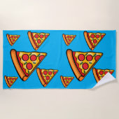 Pizza-ontwerp op vrijdag - Handdoek (Voorkant)