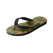 Pizza-ontwerp op vrijdag - Kinder Teenslippers (Schuin)