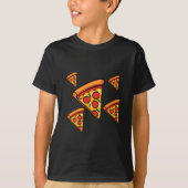 Pizza-ontwerp op vrijdag - Kinderen Basic T-Shirt (Voorkant)