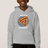 Pizza-ontwerp op vrijdag — Kinderen Pullover-hoede (Voorkant)