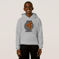 Pizza-ontwerp op vrijdag — Kinderen Pullover-hoede