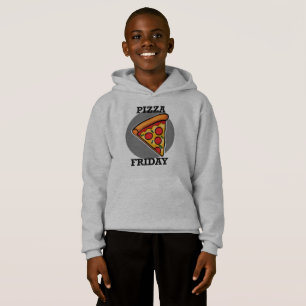 Pizza-ontwerp op vrijdag — Kinderen Pullover-hoede