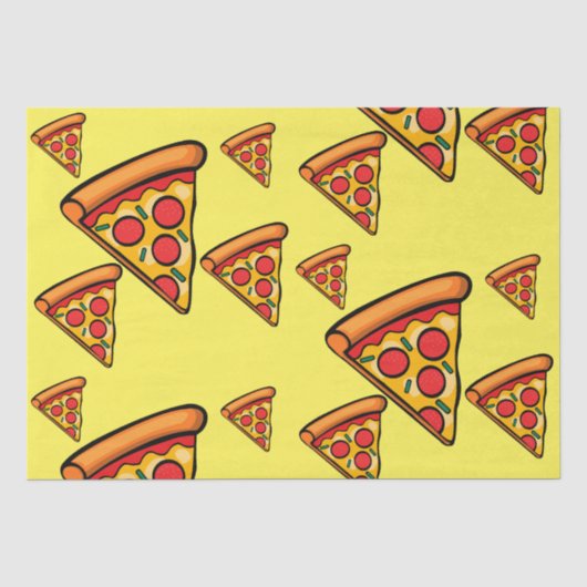 Pizza-ontwerp op vrijdag - Weefselpapier Tissuepapier (Voorkant)
