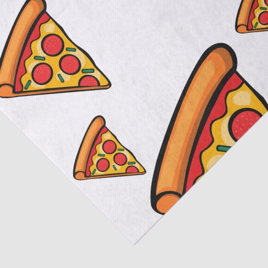 Pizza-ontwerp op vrijdag - Weefselpapier Tissuepapier (Detail)