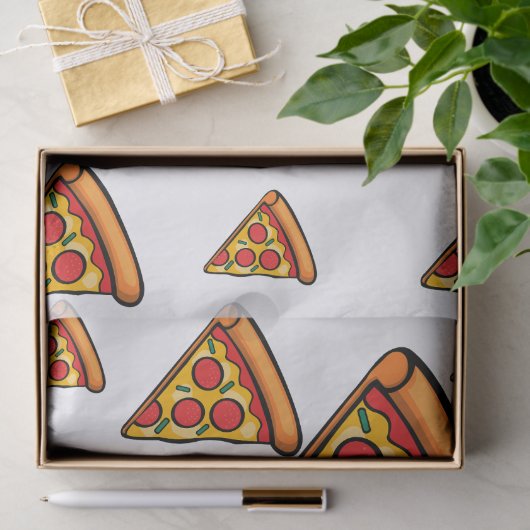 Pizza-ontwerp op vrijdag - Weefselpapier Tissuepapier (Geschenk)