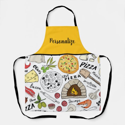 Pizza Ontwerp Schort (Voorkant)