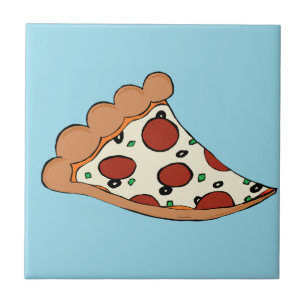 Pizza-ontwerp Tegeltje