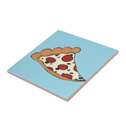 Pizza-ontwerp Tegeltje (Zijkant)