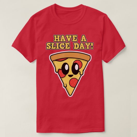 Pizza-ontwerp voor mannen en vrouwenHeb een dunne  T-shirt (Design voorkant)