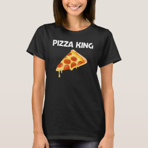 Pizza-ontwerpen voor mannen Vader eten grap taart T-shirt