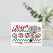 Pizza, op elke manier waarop ik het Briefkaart opn (Staand voorkant)