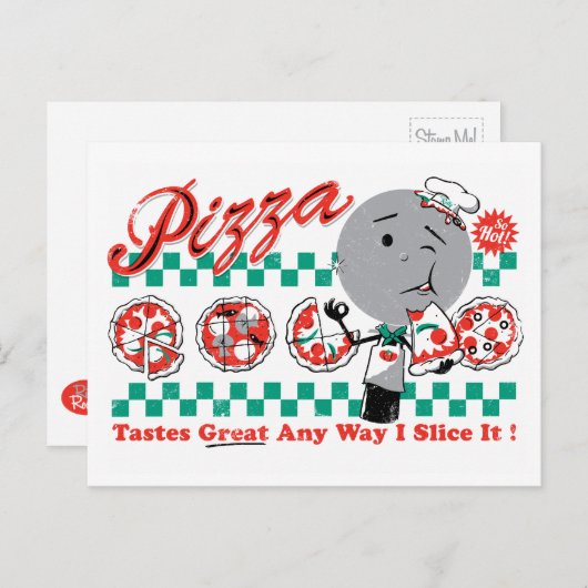 Pizza, op elke manier waarop ik het Briefkaart opn (Voorkant / Achterkant)