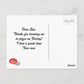 Pizza, op elke manier waarop ik het Briefkaart opn (Achterkant)