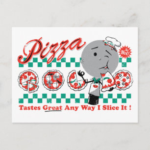 Pizza, op elke manier waarop ik het Briefkaart opn