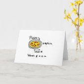 Pizza opgelost kaart (Gele Bloem)