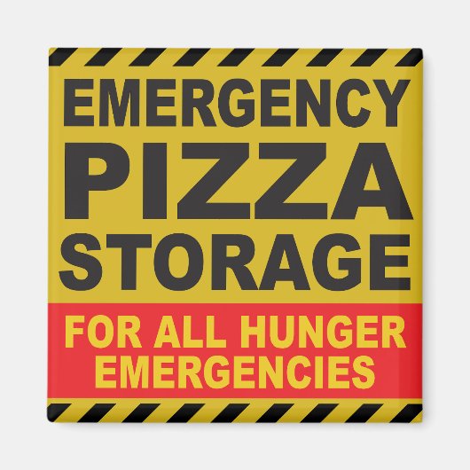 PIZZA OPSLAG koelkast Magneet (Voorkant)