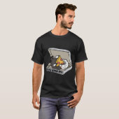 Pizza Oude Engelse herdershond T-shirt (Voorkant volledig)