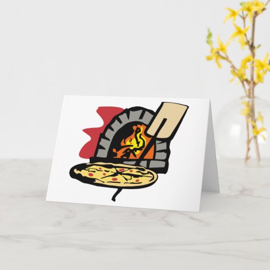 Pizza Oven Kaart (Gele Bloem)