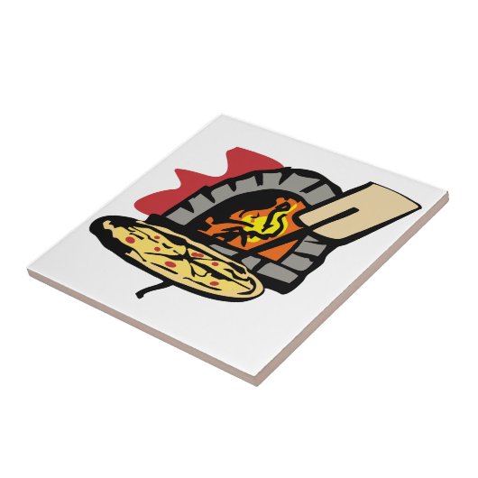 Pizza Oven Tegeltje (Zijkant)