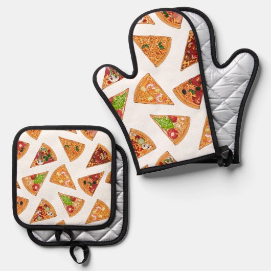 Pizza   ovenwant & pannenlap set (Voorkant / Achterkant)
