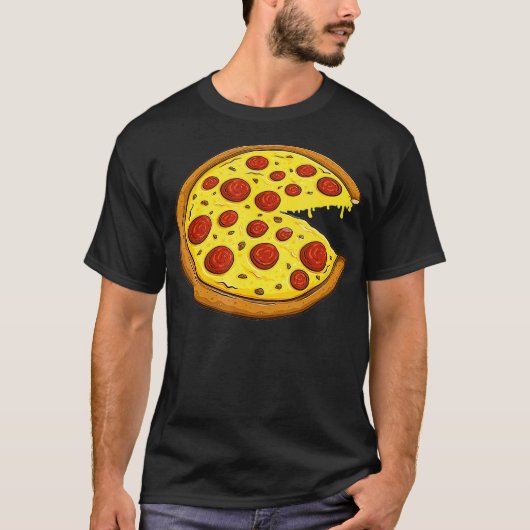Pizza overeenkomende paren voor mannen Valentijns T-shirt (Voorkant)