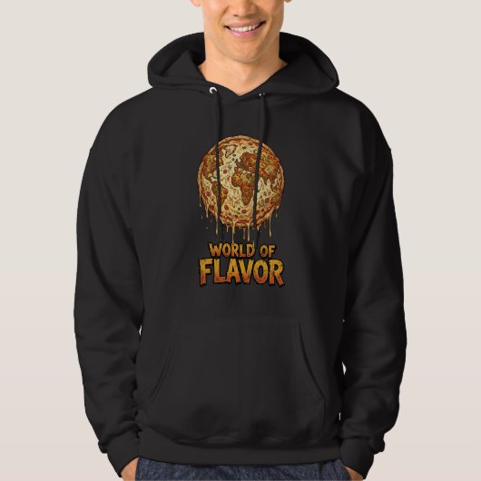 Pizza Overload Planeet Hoodie (Voorkant)