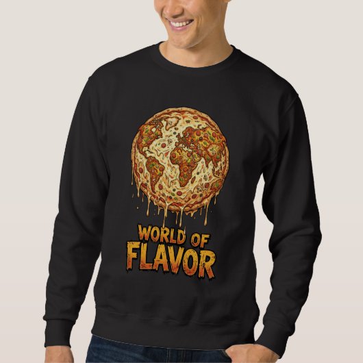 Pizza Overload Planeet Trui (Voorkant)