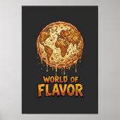 Pizza Overload Planet Poster (Voorkant)