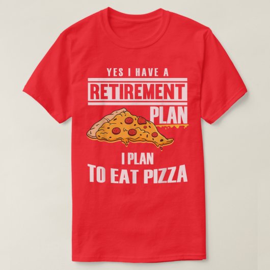 Pizza pa Pizza Fan Grandpa T-shirt (Design voorkant)