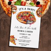 Pizza Paar Baby shower Kaart