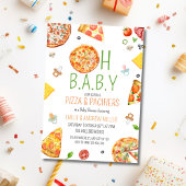 Pizza & Pacifiers Baby Shower, Pizza Baby Shower Kaart