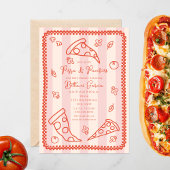 Pizza & Pacifiers Sketch Doodle Girl Baby shower Kaart