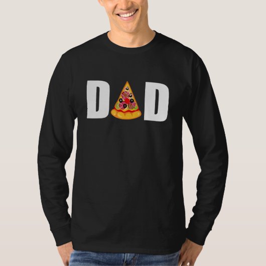 Pizza Pap Vaderdag van Dochter Zoon Vrouw Voor T-shirt (Voorkant)