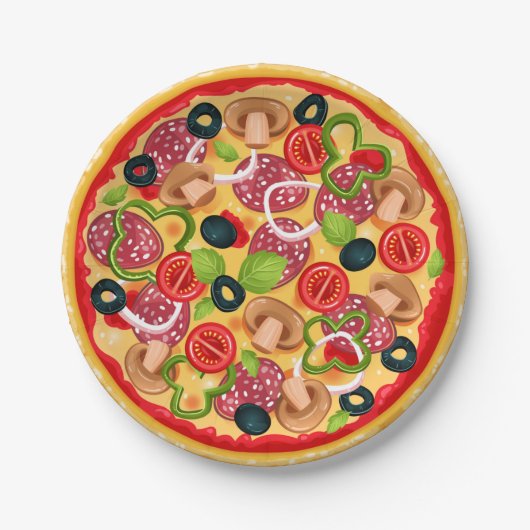 Pizza papier bord (Voorkant)