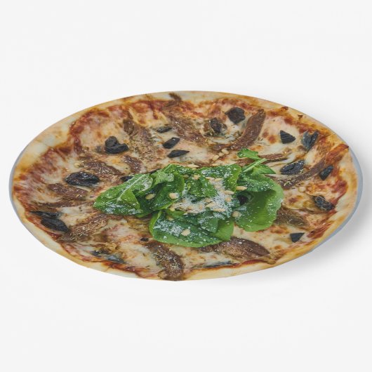 Pizza Papieren Bordje (Gekanteld)